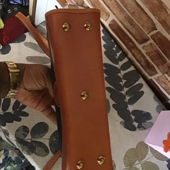 Dooney & Bourke Tan and Black Crossbody Bag - Picture 3 of 3